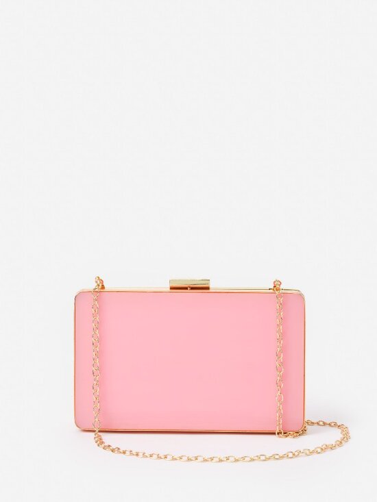 J.McLaughlin Handbags - J McLaughlin The Audra Acrylic Clutch - Pink NEW